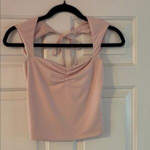 Garage light pink tank XS
